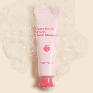 Tonymoly mini peach punch foaming cleanser new